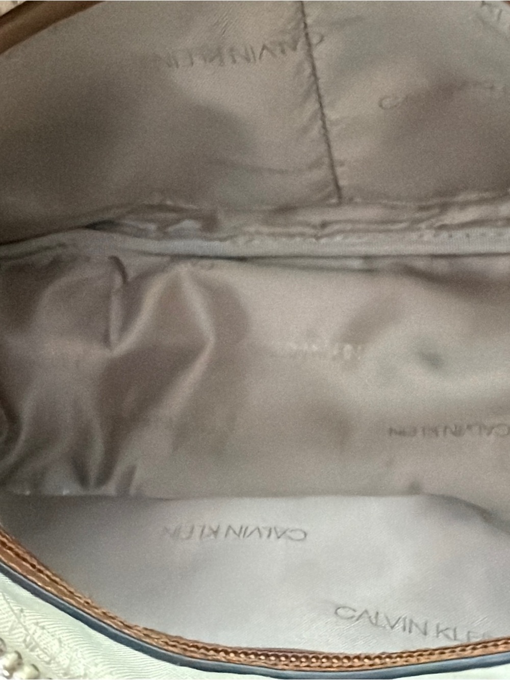 Calvin Klein Beige Nylon Interior Crossbody - Picture 3 of 4